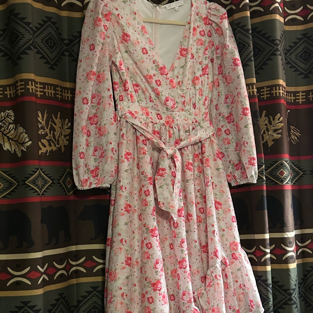 Floral Pink Mi Amor Maxi Dress Ivy city co XS